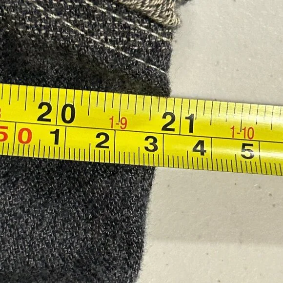 Ocean Current Mens Flannel Size M Black/Yellow Plaid Cotton Button Up GUC - Picture 10 of 11